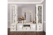 Гостиная Натали 1+тв+1 белый глянец