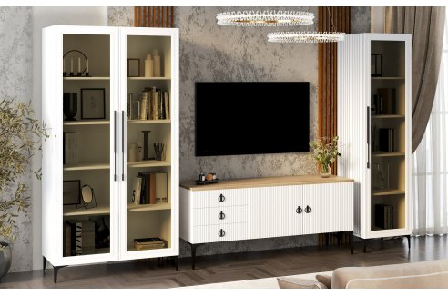 Гостиная Стелла 1+тв+1 белый