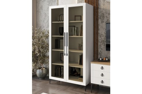 Гостиная Стелла 1+тв+2 белый-4