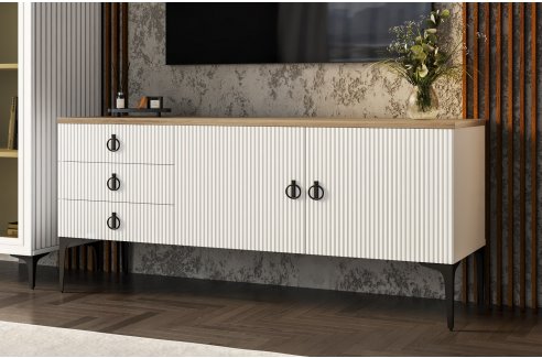 Гостиная Стелла 1+тв+1 белый-6