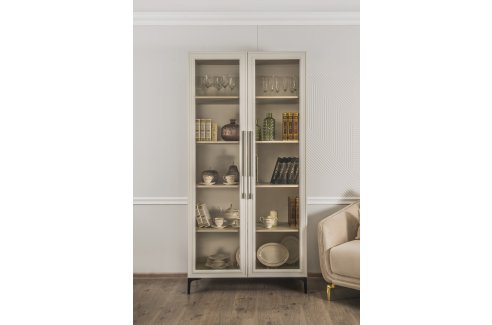 Витрина Стелла 2-ств ярко серый-7