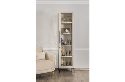 Витрина Стелла 1-ств ярко серый-7