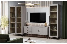 Гостиная Стелла 1+тв+1 ярко серый