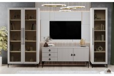 Гостиная Стелла 1+тв+2 ярко серый