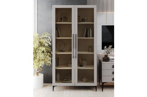 Гостиная Стелла 1+тв+2 ярко серый-4