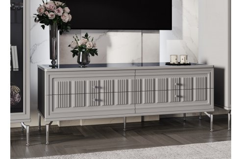 Гостиная Замира 2+тв+2 серый-5