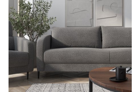 Диван Стелла 3х местный серый-3