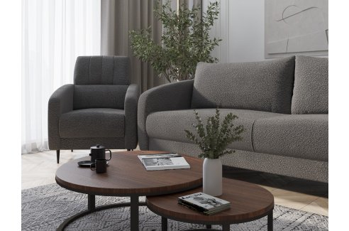 Диван Стелла 3х местный серый-4