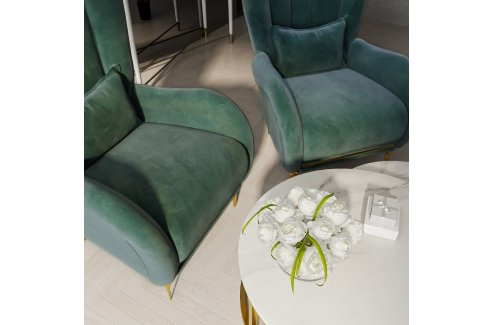 Кресло Замира оливковый-2