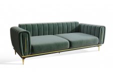 Диван Замира 3х местный оливковый