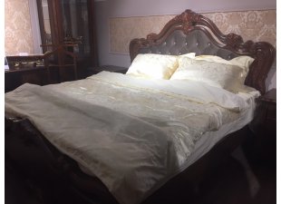 Кровать Илона 180х200 см караваджо с мягким изголовьем