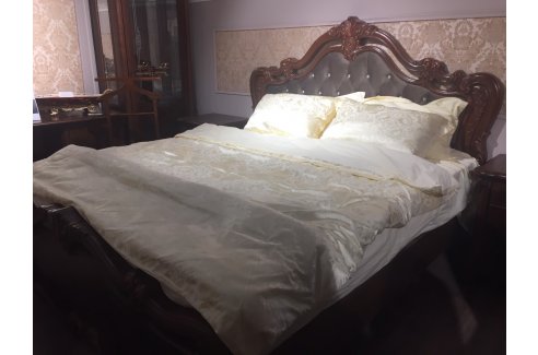 Кровать Илона 180х200 см караваджо с мягким изголовьем
