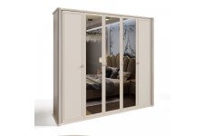 шкаф Диана 5-створчатый с зеркалом бежевый