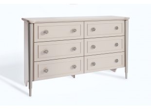Комод Диана 6 ящиков бежевый