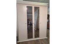 шкаф Диана 4-створчатый с зеркалом бежевый