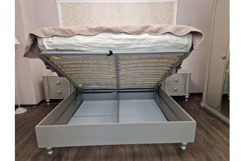 Ящик с подъемным механизмом Лали 180x200 см серый-3