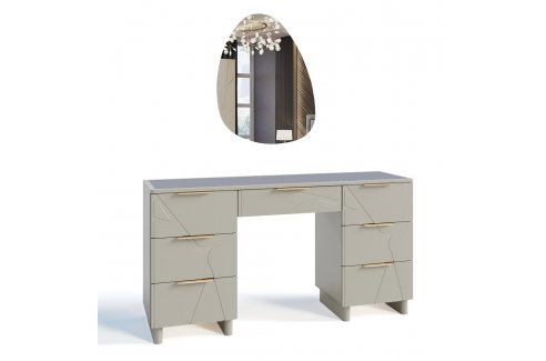 Туалетный столик Лейла ярко серый