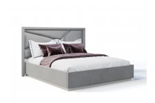 Кровать Лейла 160x200 см ярко серый