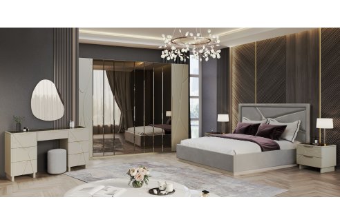 Спальня Лейла 6-ств ярко серый