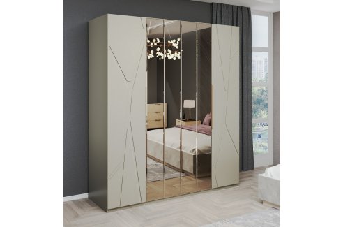 Спальня Лейла 4-ств ярко серый-3