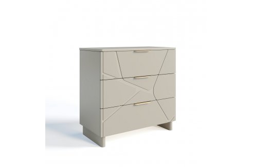 Комод Лейла 3 ящика ярко серый