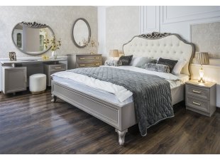 Кровать Мокко 160x200 см серый камень