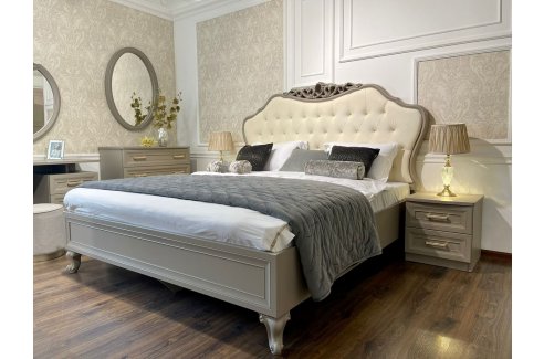 Кровать Мокко 160x200 см серый камень-4