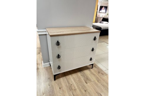 Комод Стелла 3 ящика белый