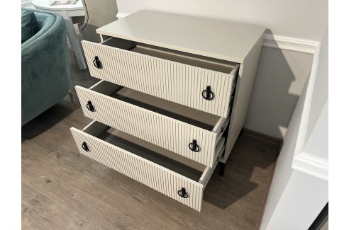 Комод Стелла 3 ящика ярко серый-2