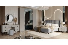 Спальня Стелла 4-ств ярко серый