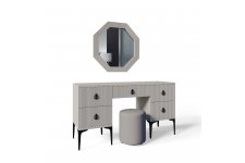 Туалетный столик Стелла ярко серый