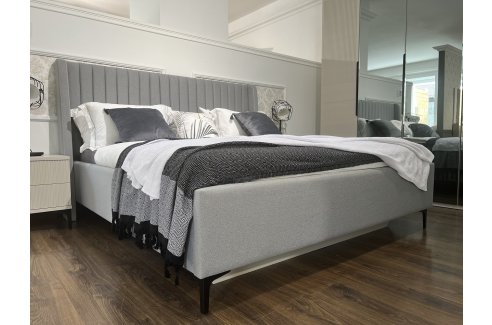 Кровать Стелла 160x200 см светло серый камень-4