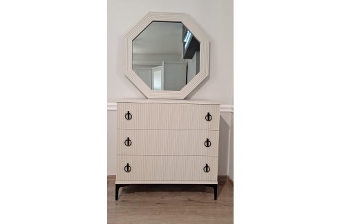 Комод Стелла 3 ящика ярко серый-6