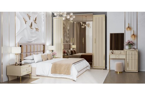 Кровать Замира 180x200 см бежевый-6