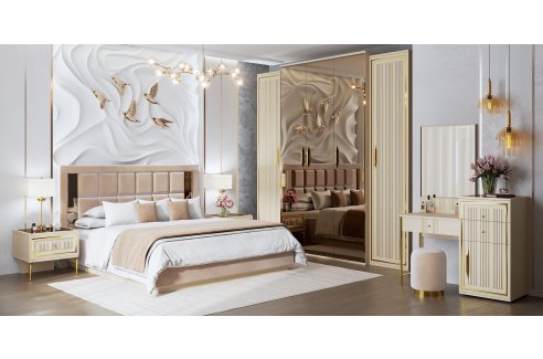 Кровать Замира 160x200 см бежевый-5