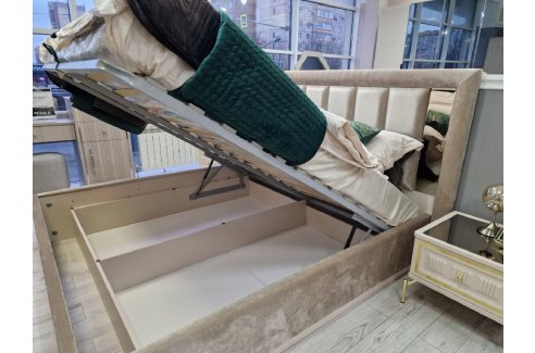 Ящик с подъемным механизмом Замира 180x200 см бежевый-3