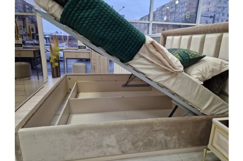 Ящик с подъемным механизмом Замира 180x200 см бежевый-4