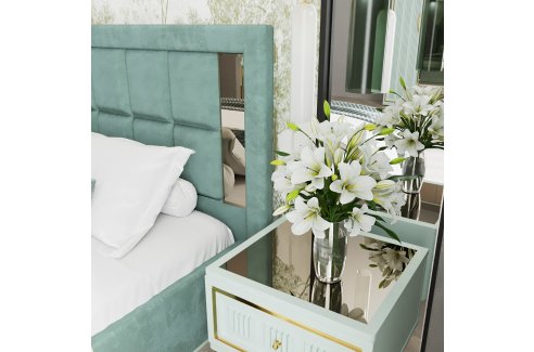 Кровать Замира 180x200 см оливковый-4