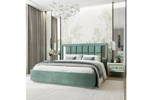 Кровать Замира 180x200 см оливковый-2