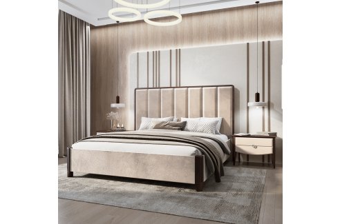 Кровать Жаклин 180x200 см бежевый-1