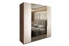 шкаф Жаклин 5-створчатый с зеркалом бежевый