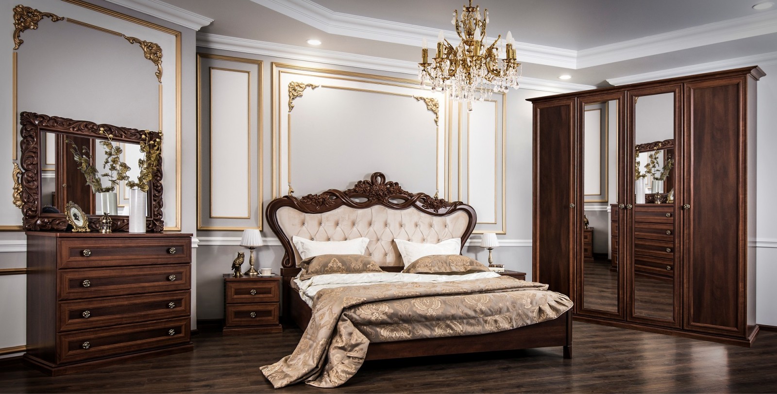 Спальня Афина караваджо в г. Москва от производителя по цене 98747 руб. –  купить недорого в интернет-магазине Эра